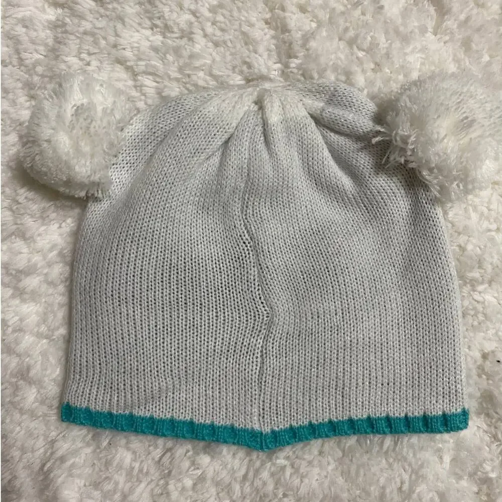 Polar Bear Kid's Winter Hat Cap NEW One Size White